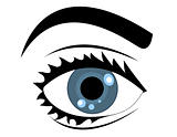 blue vector eye