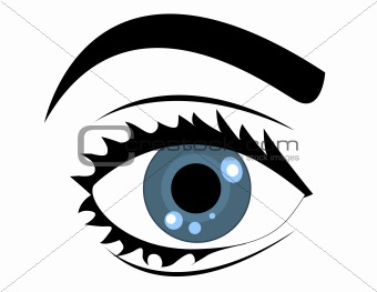 blue vector eye