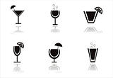 black cocktails icons