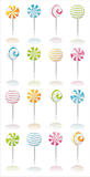 colorful lollipops icons