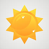 glossy sun icon