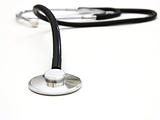stethoscope isolated over a white background. 