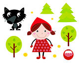 Cute Red Riding Hood, Wold & Accessories, Icons
