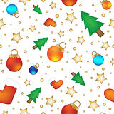 Baubles, stars, stockings and trees - Christmas texture