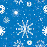 Seamless tiling texture with snowflakes