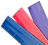 Vibrant Colored Ruler Back to School Concept