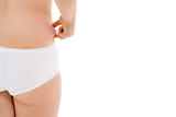 Underwear Clad Midsection Of A Female