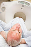 Patient About To Have A Computerized Axial Tomography (CAT) Scan