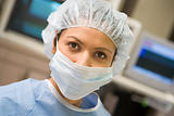 Portrait Of Surgeon In Surgical Scrubs