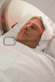 Patient Having A Computerized Axial Tomography (CAT) Scan