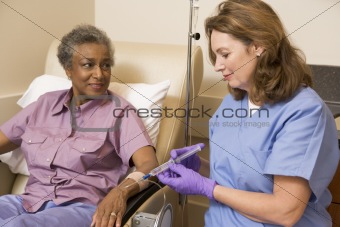 Nurse Giving Patient Injection