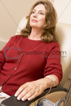 Patient Sits Being Monitored 