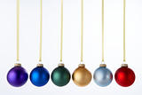 Line Of Christmas Baubles