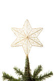 Star on top of christmas tree