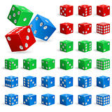Set of realistic dice