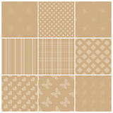 Seamless tiling beige and brown  texture collection