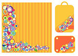Colorful background and tags