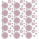 Pink and white ornamental background