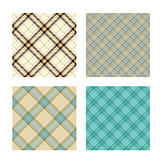 Seamless tiling plaid texture collection