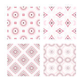 Seamless tiling pink texture collection