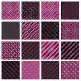 Pink and black seamless tiling textures