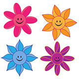 Smiling, colorful flower collection