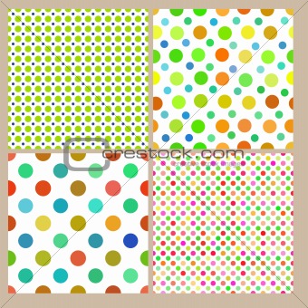 Colorful dot textures - seamless tiling
