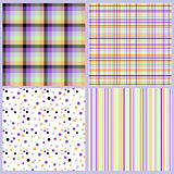 Seamless tiling colorful textures or backgrounds