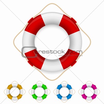 Set of life buoys 