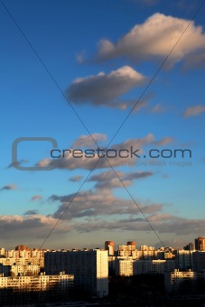 Clouds over the city