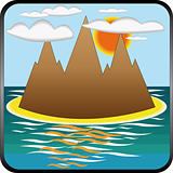 Mountain island icon