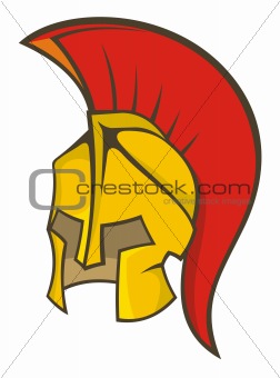 Ancient soldier helmet