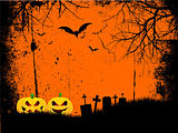 grunge halloween background 