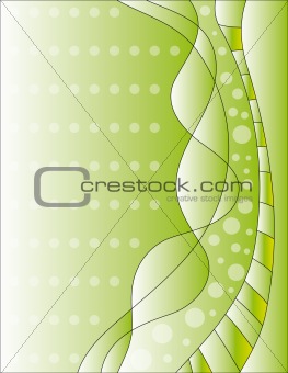 Green background with dots