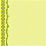 Green background with stripes and squares