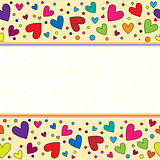 Colorful heart background
