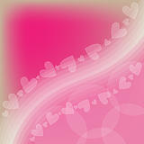 Pink and white romantic heart background