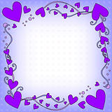 Lilac Romantic Heart Background