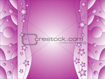 Lilac background with stars and dots
