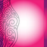 lilac, pink and white background with curls