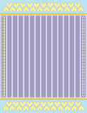 Background with stripes and hearts