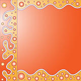 Modern orange background with circles