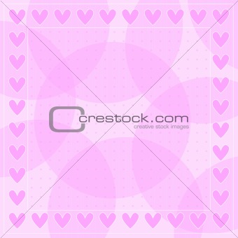 Pink romantic heart background