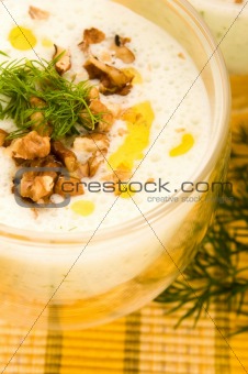 Tarator - traditional bulgarian cold summer soup