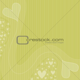 green romantic heart background