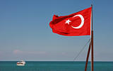 National flag of Turkey.