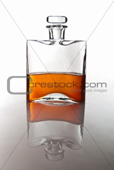 carafe of scotch whiskey or bourbon 