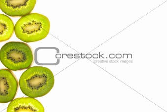 sliced kiwi background
