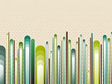 Nature Style Striped Green Background