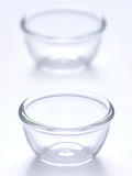 pair of glass bowls